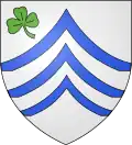 Famille Larrondo : D'argent à trois chevrons courbés d'azur.
Blasonnement fautif ou ambigu&nbsp;: courbé.
