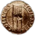Blason de Guy II d'Auvergne ; sceau comtal du XIIe siècle.