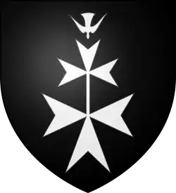 Variante du blason en France au XVIIe&nbsp;siècle.