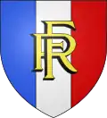 Écu quelquefois employé comme porte-drapeau.