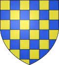 Armes des d'Eschelles (Vendômois) : échiqueté d'or et d'azur.