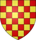 Armes des d'Eschelles (Touraine) : échiqueté d'or et de gueules.