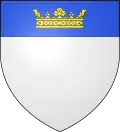 « Saluzzo del Castellar » : D'argent, au chef d'azur, chargé d'une couronne d'or.