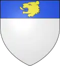 « Saluzzo di Valgrana » : D'argent, au chef d'azur, chargé d'une tête de lion d'or.