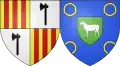 Blason de Cazaux-Fréchet-Anéran-Camors
