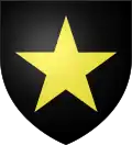 De sable à l'étoile d'or