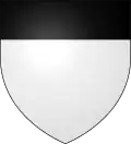 d'argent au chef de sable