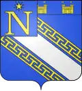 Armoiries de Troyes concédées par lettres patentes du 2 août 1811, Troyes est alors une ville de seconde classe.