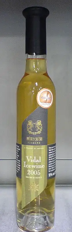 Vin de glace suédoisVidal Icewine 2005