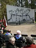 Cérémonie pour le 65e&nbsp;anniversaire de la libération des camps sur le site du Judenlager de Blechhammer