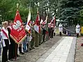 Inauguration de la stèle commémorative de l'ancien camp en 2007
