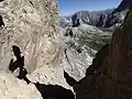 Vue de la via ferrata De Luca Innerkofler.