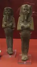 Ouchebti de Ramsès VI conservés au British Museum.
