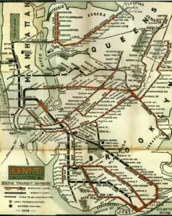 Plan BMT en 1924