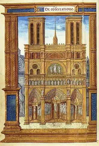 Notre-Dame de Paris vers 1525–1530 (pontifical romain).