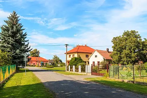 Une rue de Bořice.