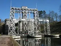 Ascenseur n°3 du canal historique du Centre situé à Strépy-Bracquenies près de La Louvière.
