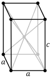 Structure cristalline tétragonale centrée