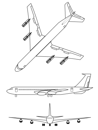 vue en plan de l’avion