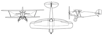 vue en plan de l’avion