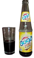 Bouteille de boisson gazeuse de la marque Boga Cidre
