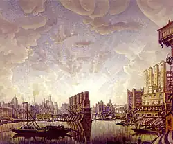 Constantin Bogaïevski. Port d'une ville imaginaire. 1932