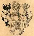 Armoiries des comtes de Bohlen 1745 selon Siebmacher 1857