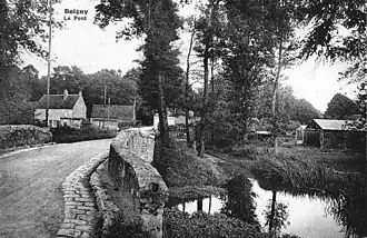 Le pont sur la Bionne, en&nbsp;direction de Chécy