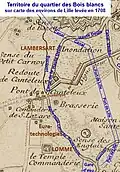 Bois blancs-Canteleu en 1708