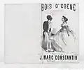 Illustration de l'oeuvre "Bois d'ébène chanson créole", 1865.