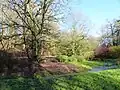 Le jardin du Bois d'Amour et la rivière Minette.