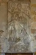 Dalle tumulaire du XVIe&nbsp;siècle.