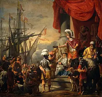 Gerard Dou, Aeneas sur la côte du Latium (1661–1663, Rijksmuseum Amsterdam).