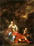 Venus et Adonis, huile sur toile, Ferdinand Bol, (1630)