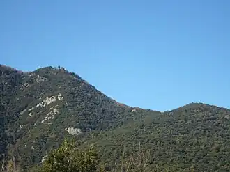 Pics du Bolaric (à gauche) et de Mirailles vus depuis La Selve.