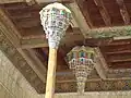 Chapiteaux à muqarnas des colonnes de la mosquée Bolo Haouz de Boukhara.