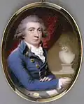 Portrait de l'artiste en habit bleu, 1791, Paris, Musée du Louvre.