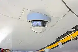 Caméra d'inspection et de surveillance du ravitaillement sur nacelles du KC-30A, une caméra est installée de chaque côté de l'appareil.