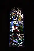 Vitrail de Marie, Stella maris, église de Bordeaux.