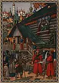 Illustration pour Boris Godounov, de Pouchkine, 1925