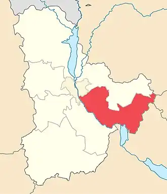 Localisation de Raïon de Boryspil