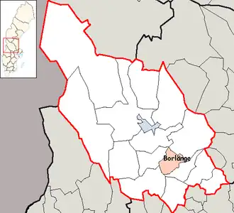 Localisation de Borlänge