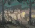 Henri Le Sidaner - Le Village au clair de lune (1928).