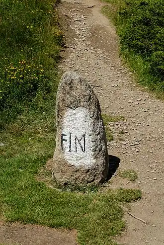 Borne frontière.