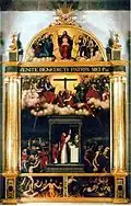 Retable des âmes du Jugement Dernier et Messe de Saint Grégoire, 1574, église co-cathédrale de Saint Nicolas de Bari d'Alicante.