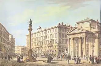 Dessin de Marco Moro de 1854.