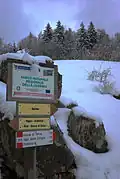 Une entrée pour le parc Lessinia près de Bosco Chiesanuova ctg Lessinia 2013