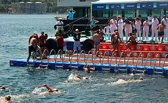 Arrivée de la course en 2016.