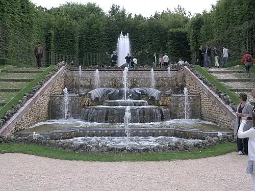 Cascade à gradins.