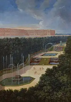 Le bosquet des trois fontaines de côté